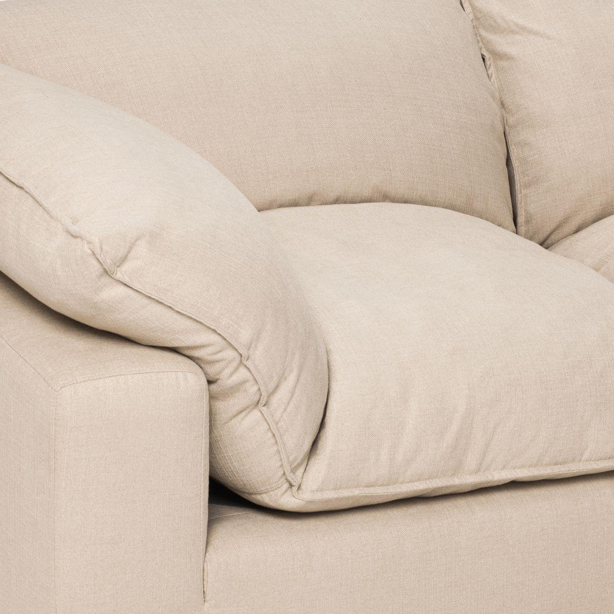 Sofá Seccional Rosen Shanklin 5 Piezas Tela Beige-6