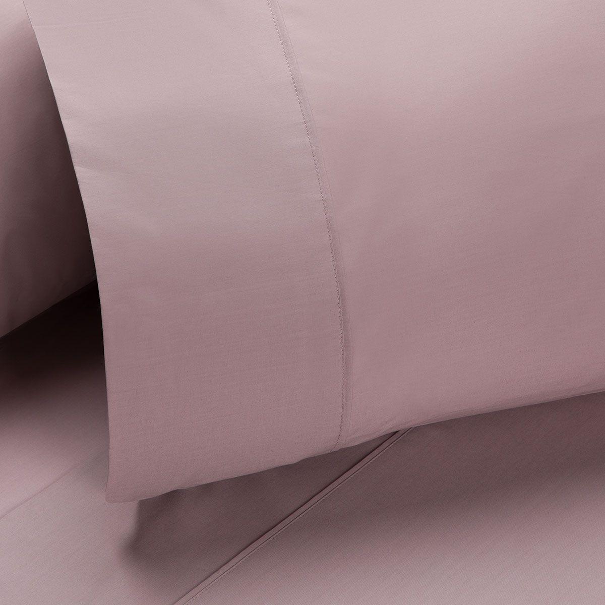 Sábana Rosen 200 Hilos Algodón Lisa Malva King-1