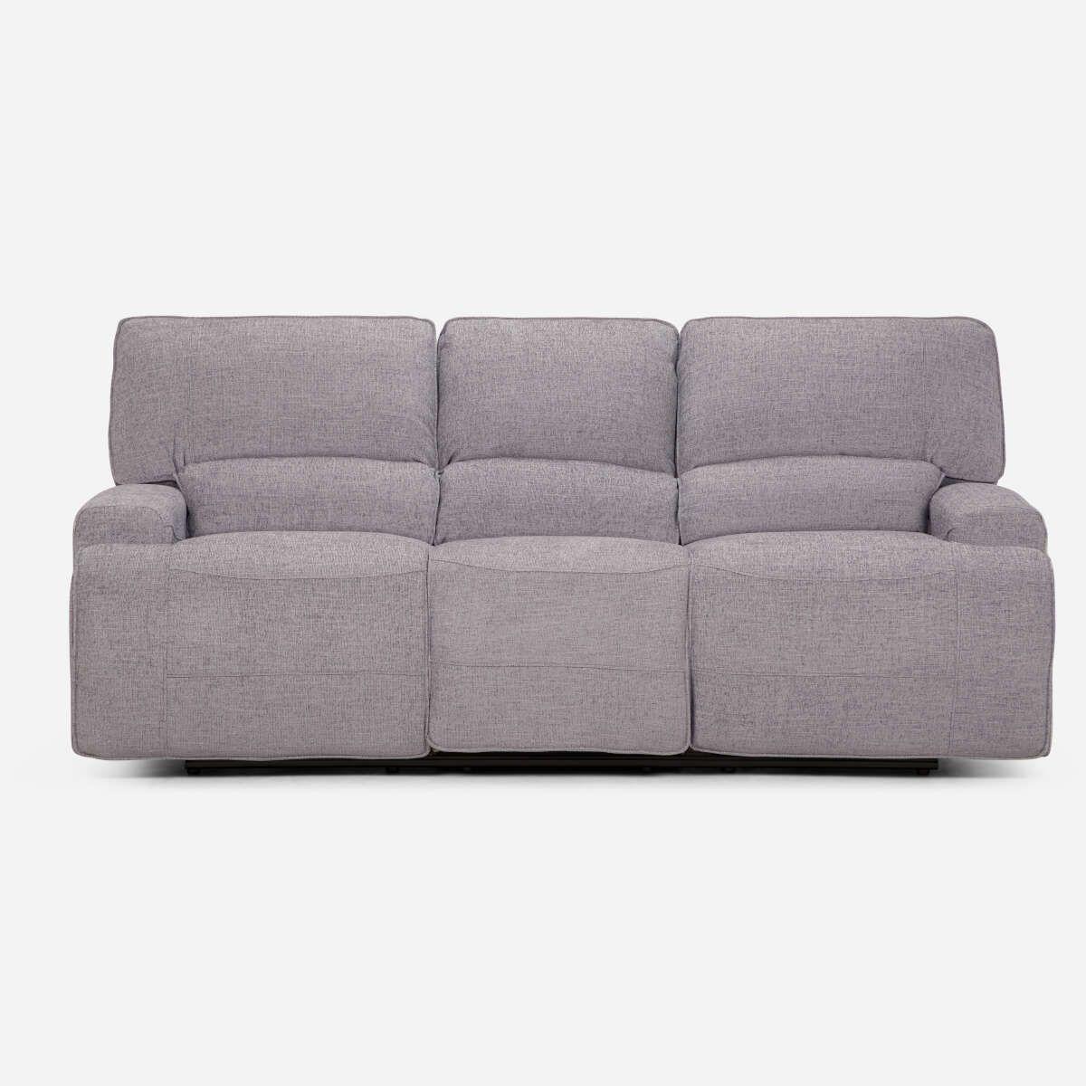 Rosen Sofá Reclinable 3 Cuerpos Eléctrico Jagger Gris-2