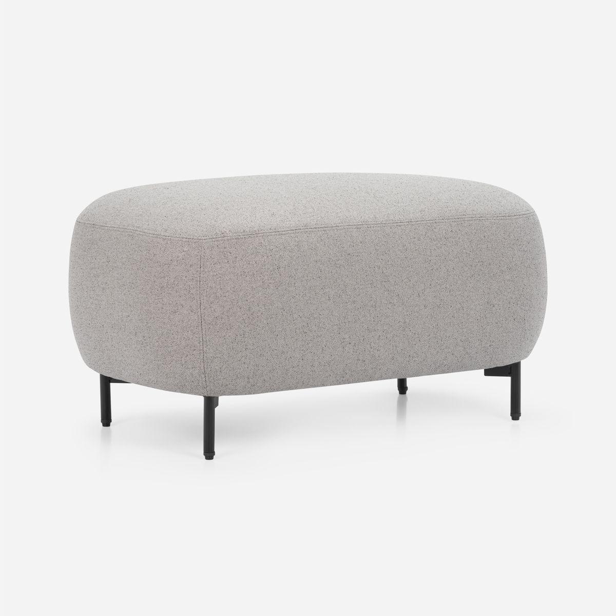 Pouf Grand Medium Tela Gris-1