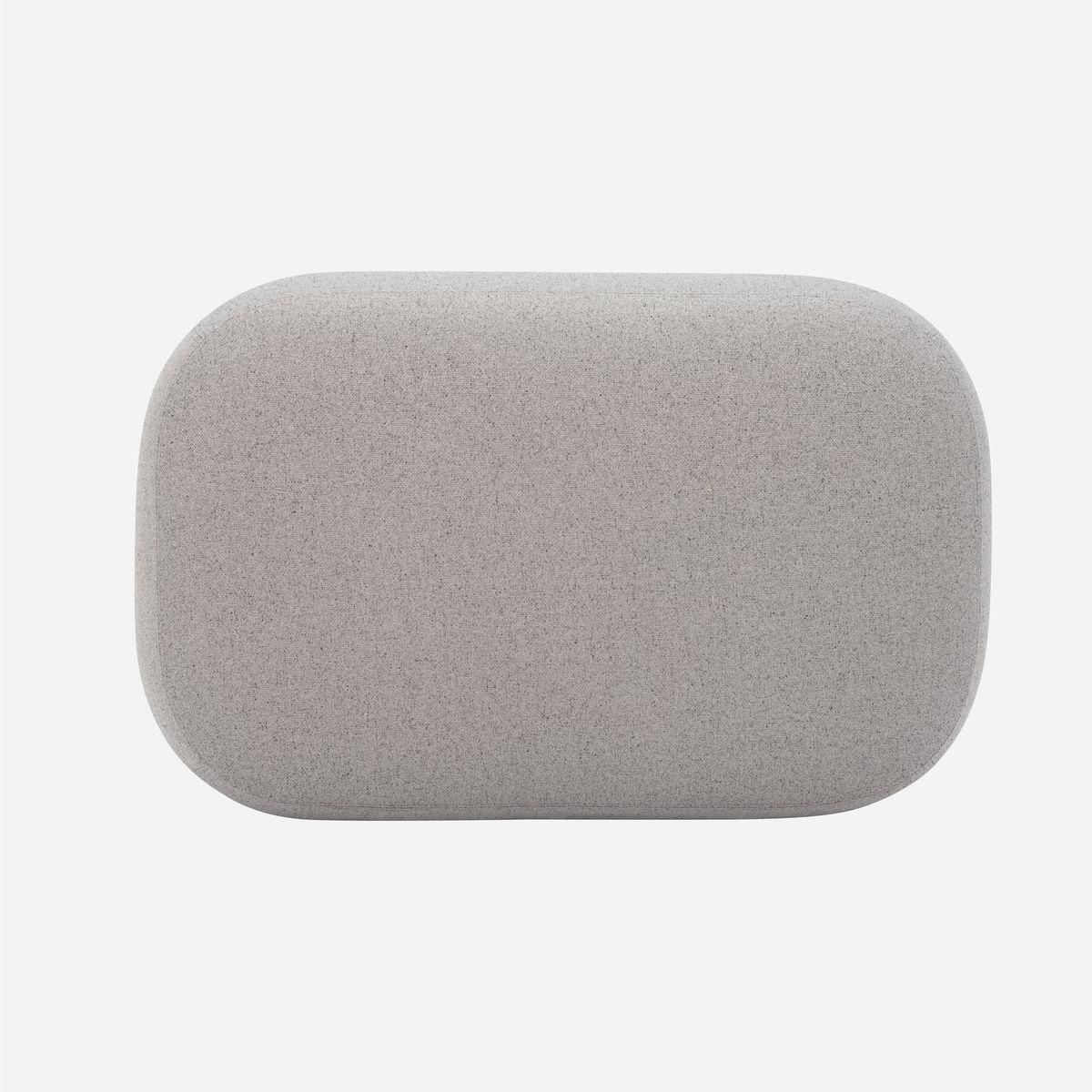 Pouf Grand Medium Tela Gris-2