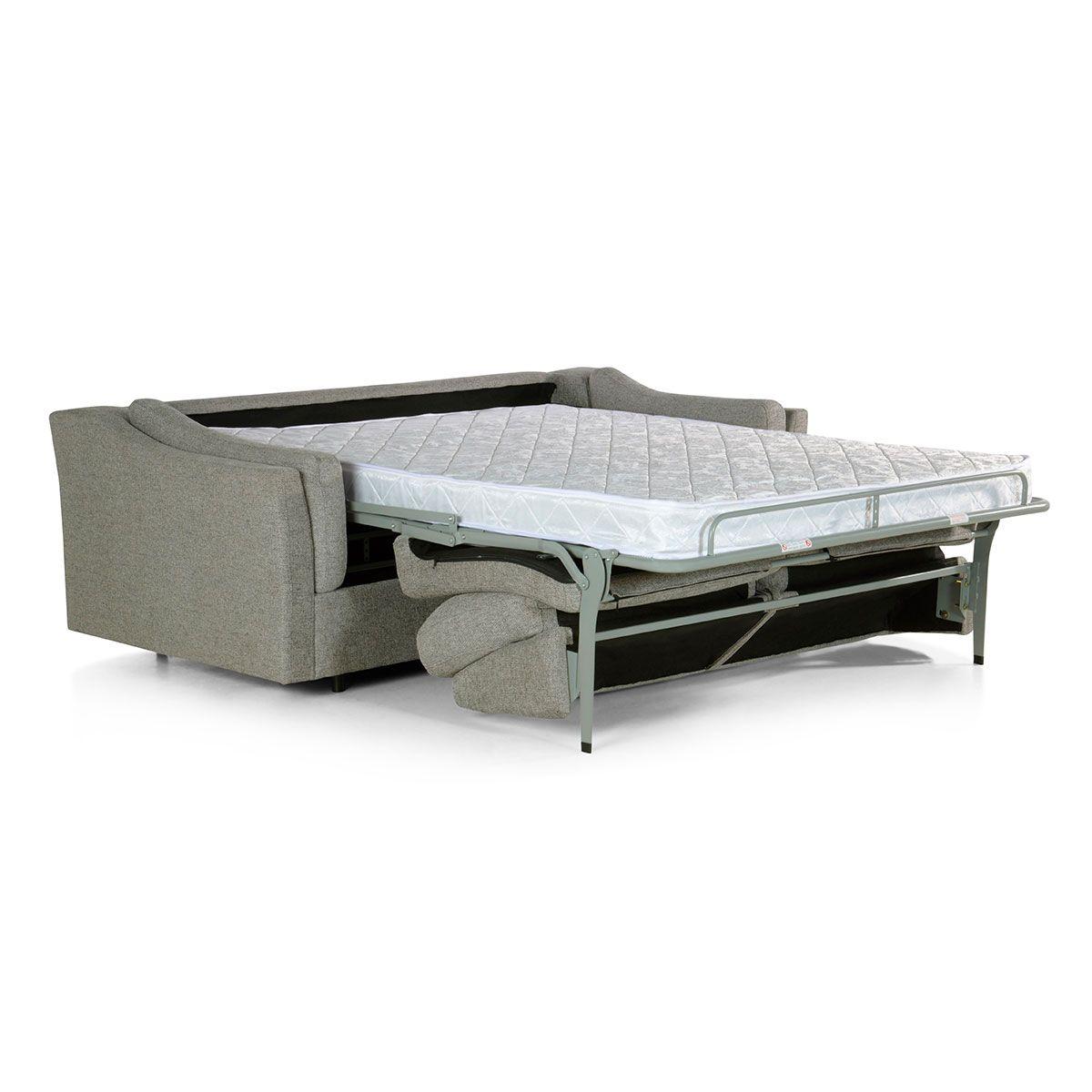 Sofá Cama Rosen Tyler One Fold 3 Cuerpos Tela Ceniza-1