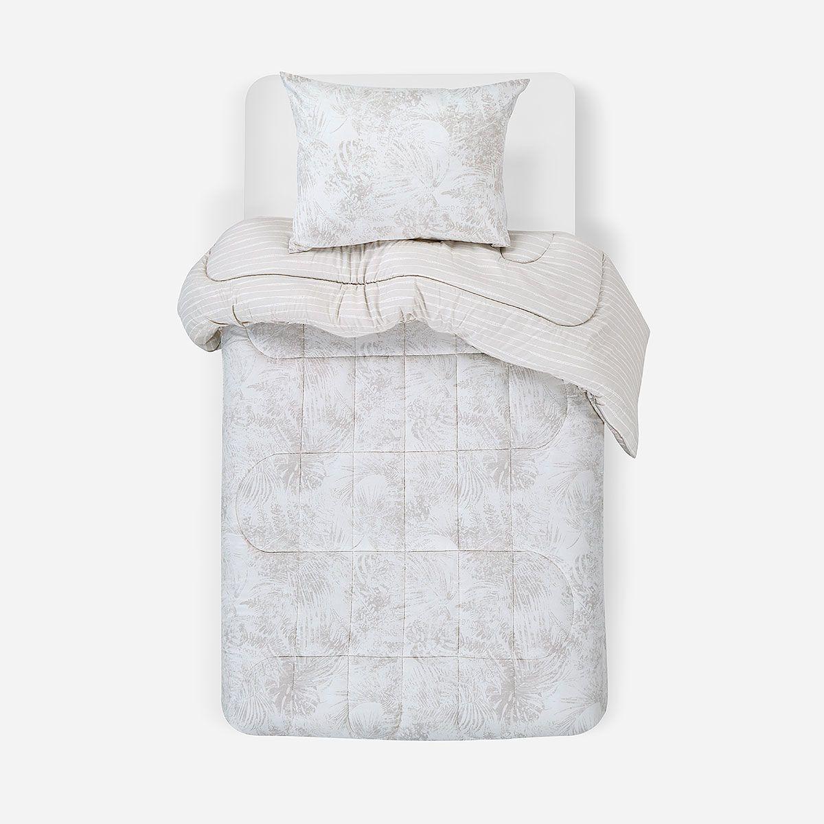 Plumón Reversible Soft Touch Amelia Beige 1,5 Plazas-0