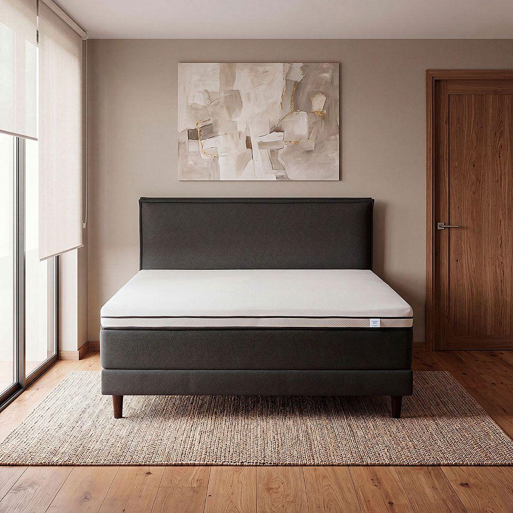 Cama Europea Adaptis Soft 2 Plazas + Respaldo-6