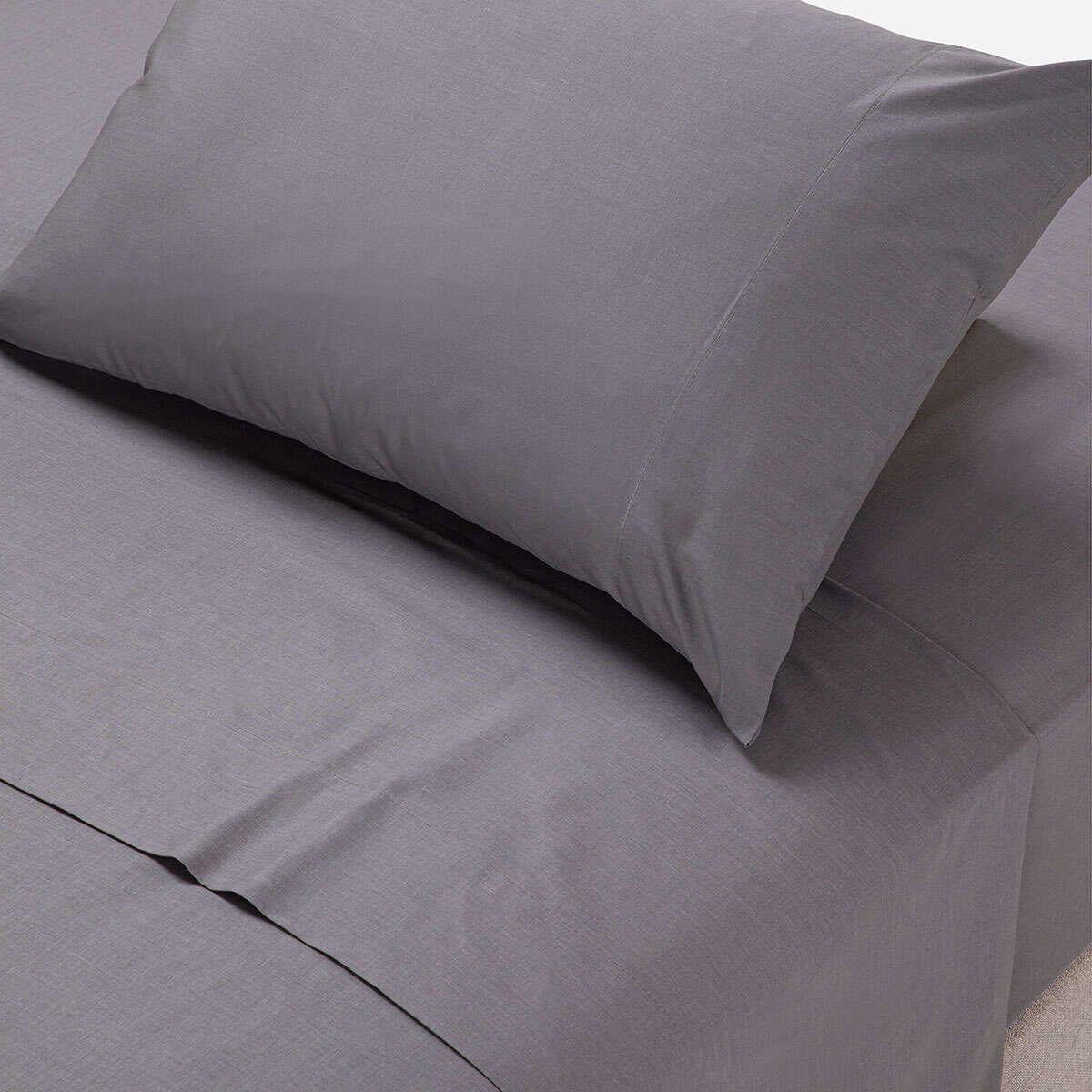 Sábana 144 Hilos Lisa Grafito King-2