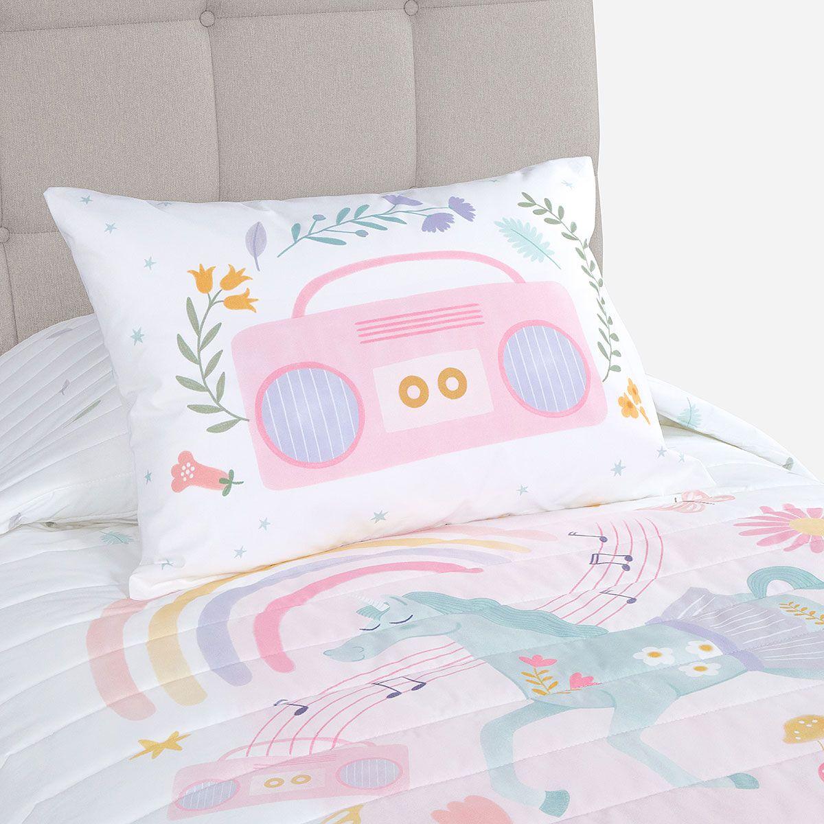 Cubrecama Rosen Kids Algodón Unicornio Folk 1,5 Plazas-4