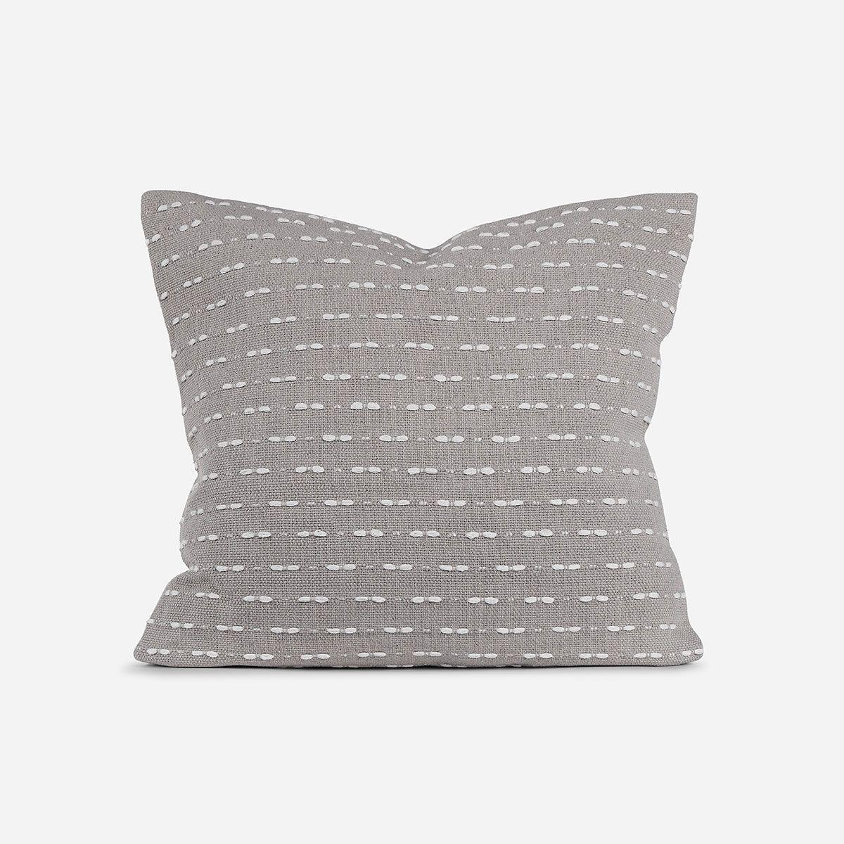 Funda de Cojín Bordado Gunnar 50 x 50 cm Gris Perla-0