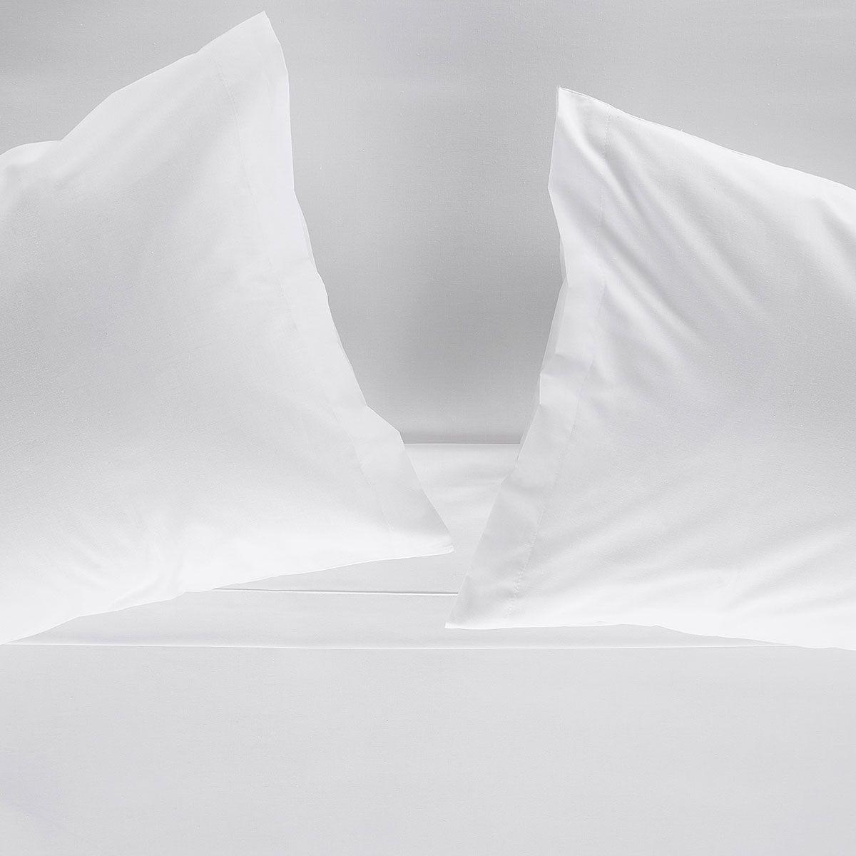 Sábana Rosen 144 Hilos Lisa Blanca 2 Plazas-0