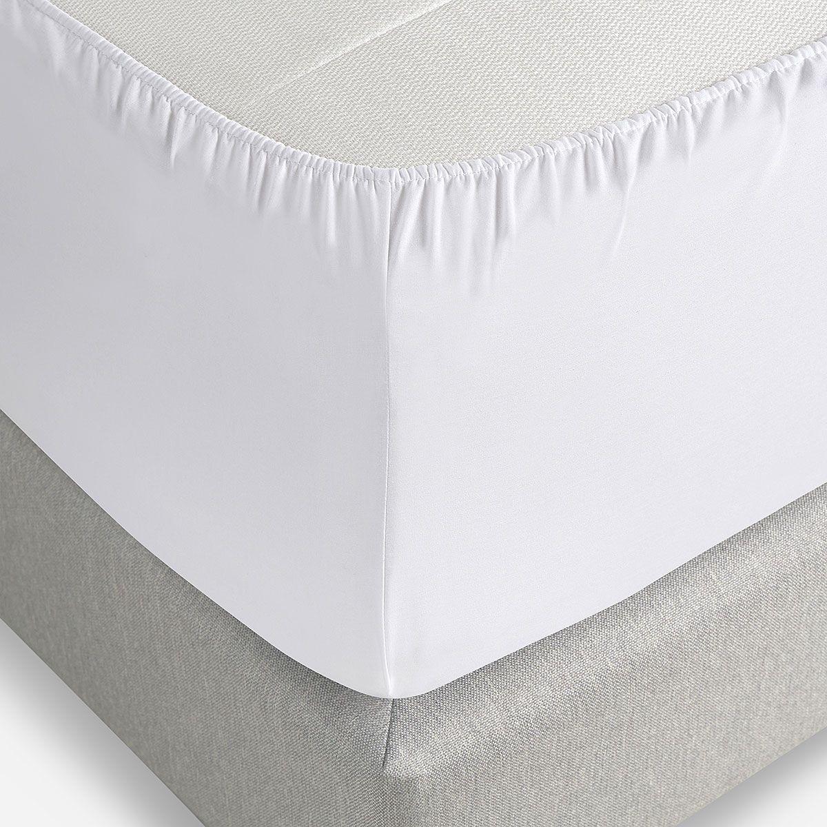 Sábana Rosen 144 Hilos Lisa Blanca 2 Plazas-3