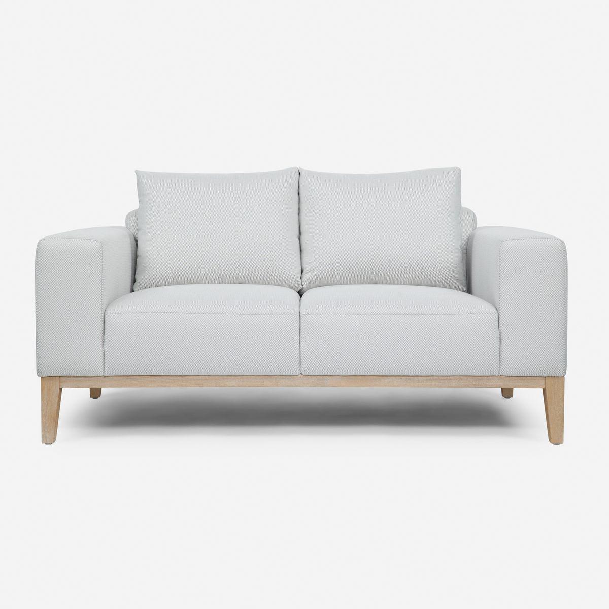 Sofá Rosen Bergen 2 Cuerpos Tela Gris Perla-0