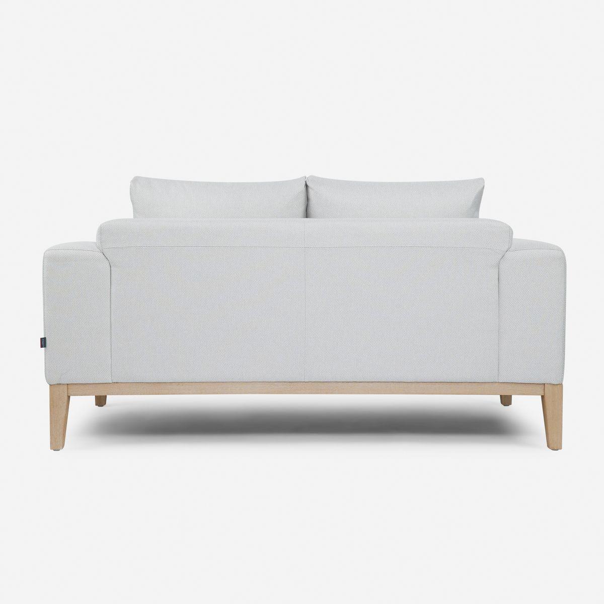 Sofá Rosen Bergen 2 Cuerpos Tela Gris Perla-3