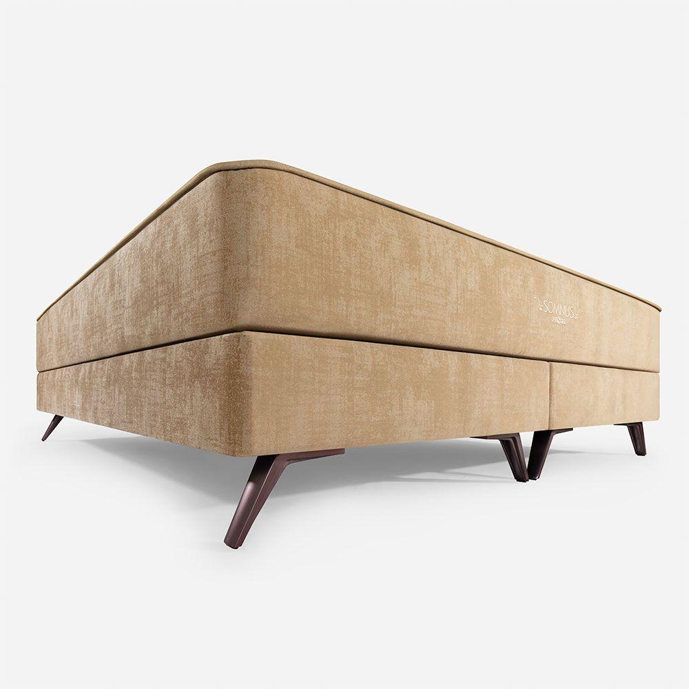 Box Spring Rosen Somnus King 180 X 200 Cm Nougat-1