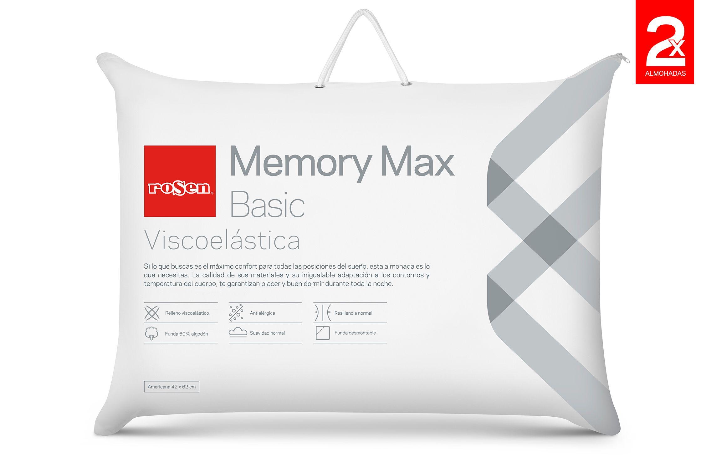 Pack 2 Almohadas Americanas Memory Max Basic-0