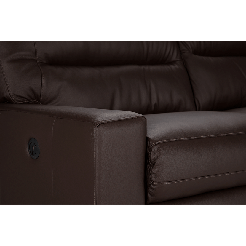 Sofa Reclinable Tolstoi 2 Cuerpos Elec Mad Marron-6