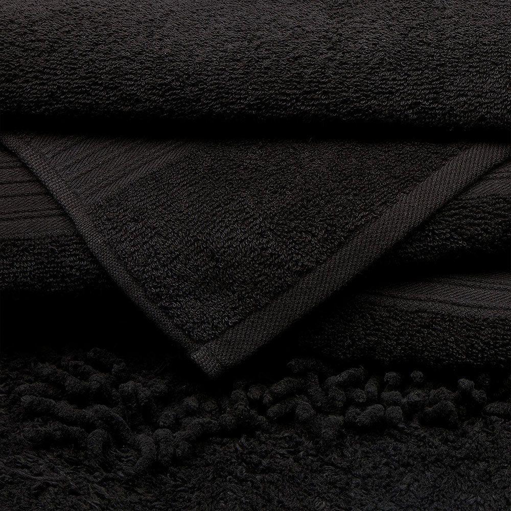 Set de Toallas 420 Gramos Negro 70 x 140 cm-2