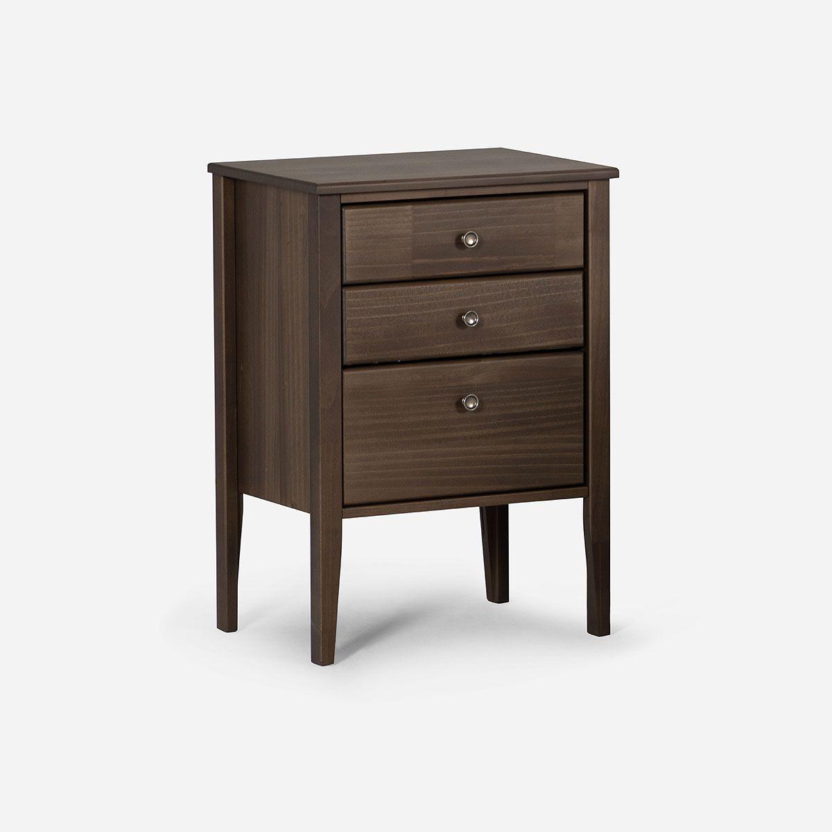 Cama Europea Neo Plus 2 Pl BD +Respaldo Nolita Café+Velador-6