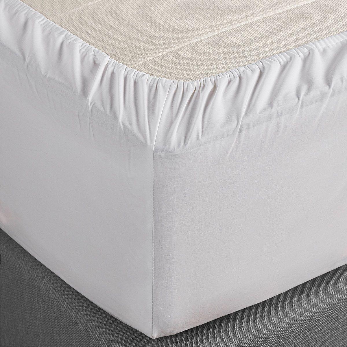 Set Sábana 220 Hilos Blanca + 2 Almohadas Extra Americana 50 x 70 cm-9