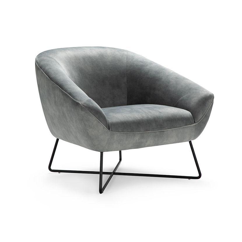 Poltrona Rosen Enmore Tela Gris-0