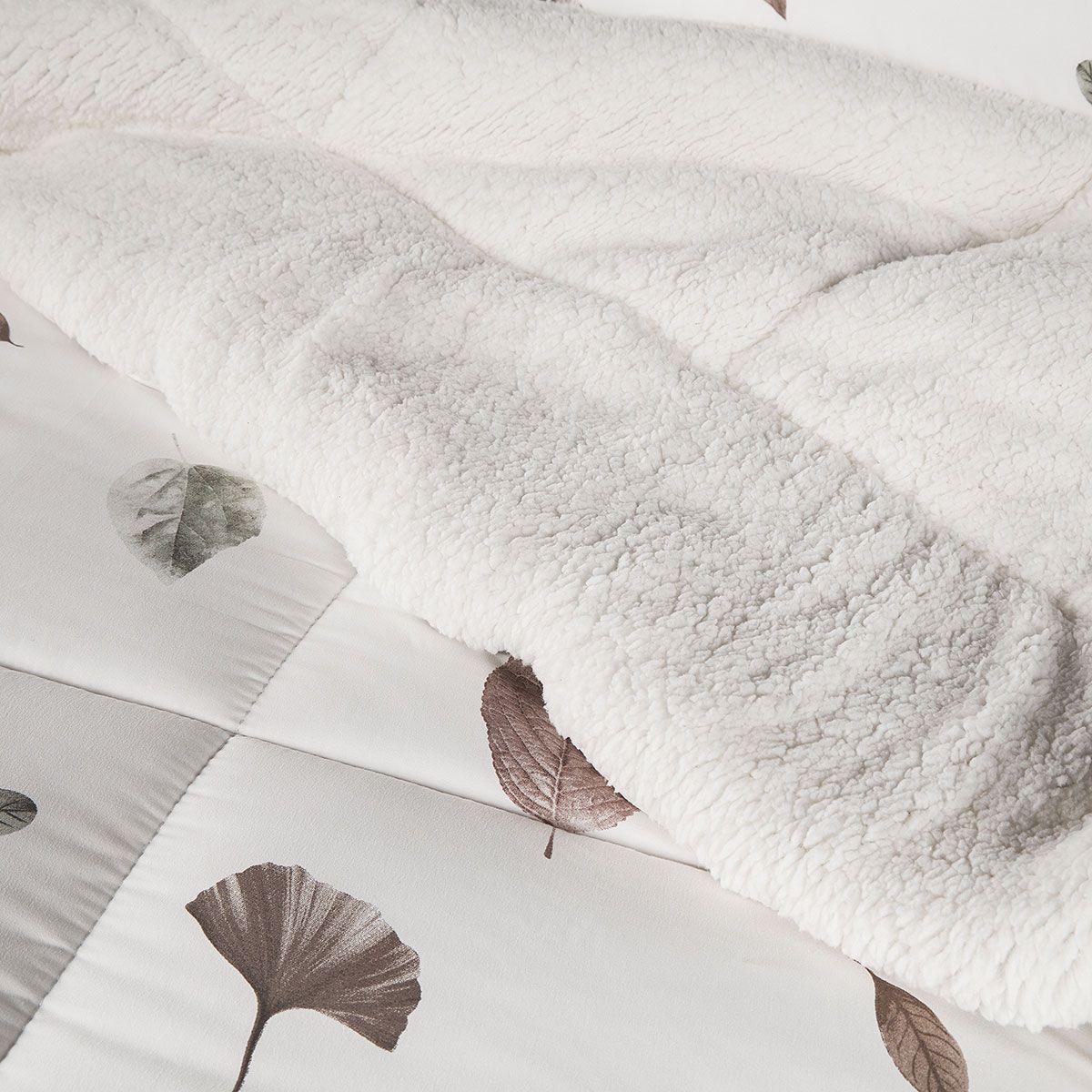 Plumón Sherpa Alaska Blair Blanco Súper King-3