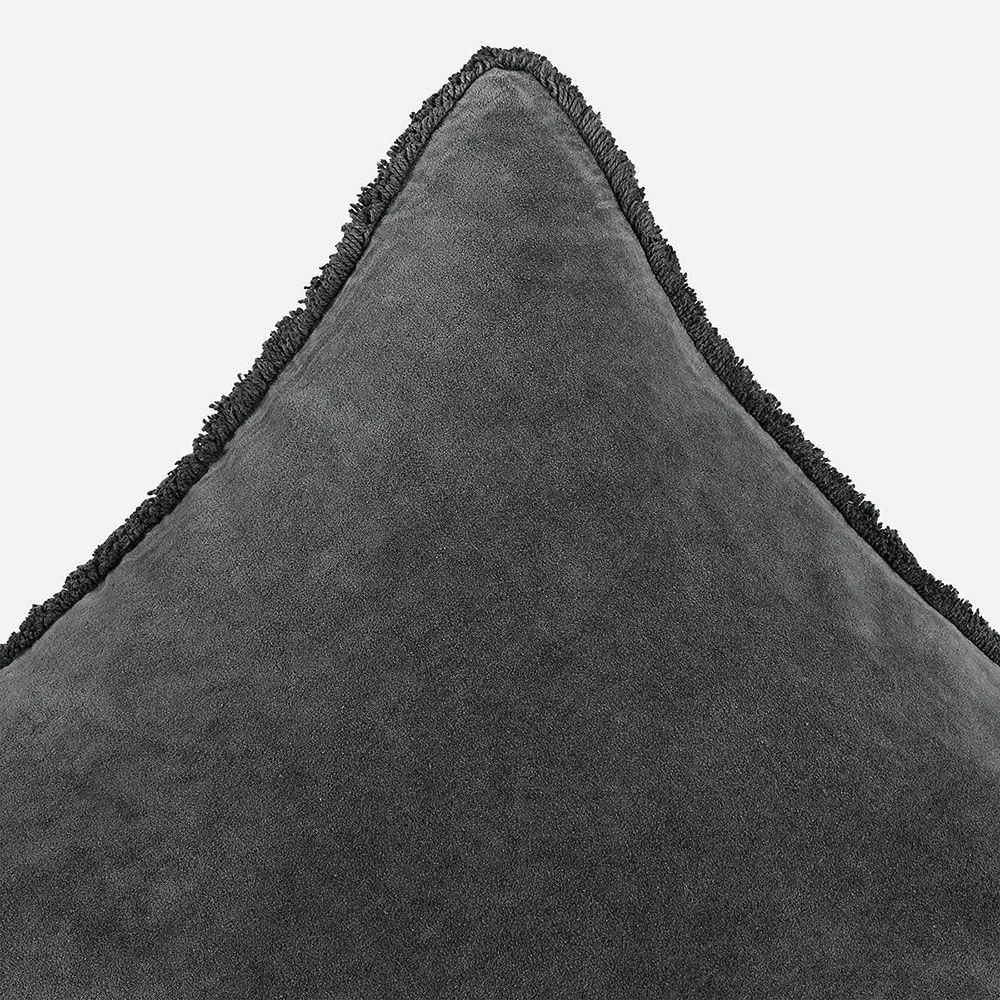 Funda de Cojín Velvet Flecos 50 x 50 cm Grafito-2