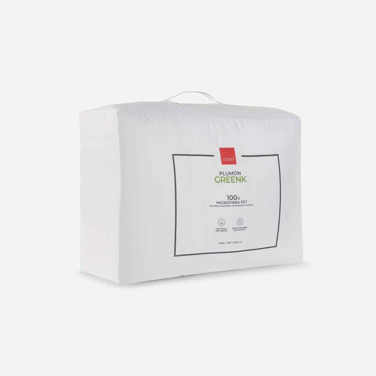 Plumón Microfibra Rosen Pet Greenk Blanco Súper King-3