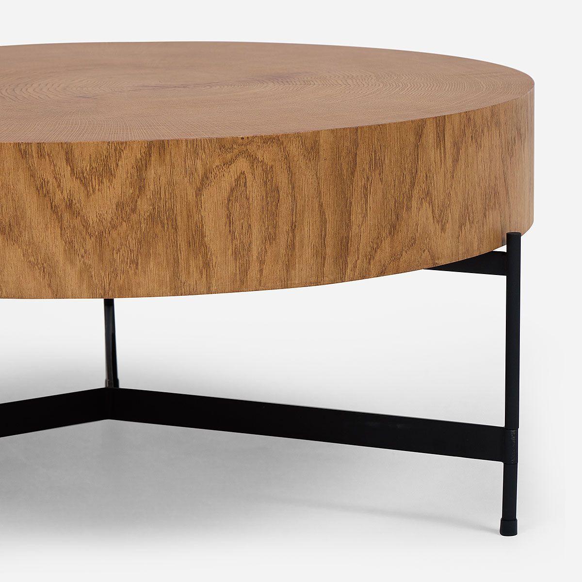 Mesa de Centro Sembe 78,2 x 78,2 cm Café/Negro-3
