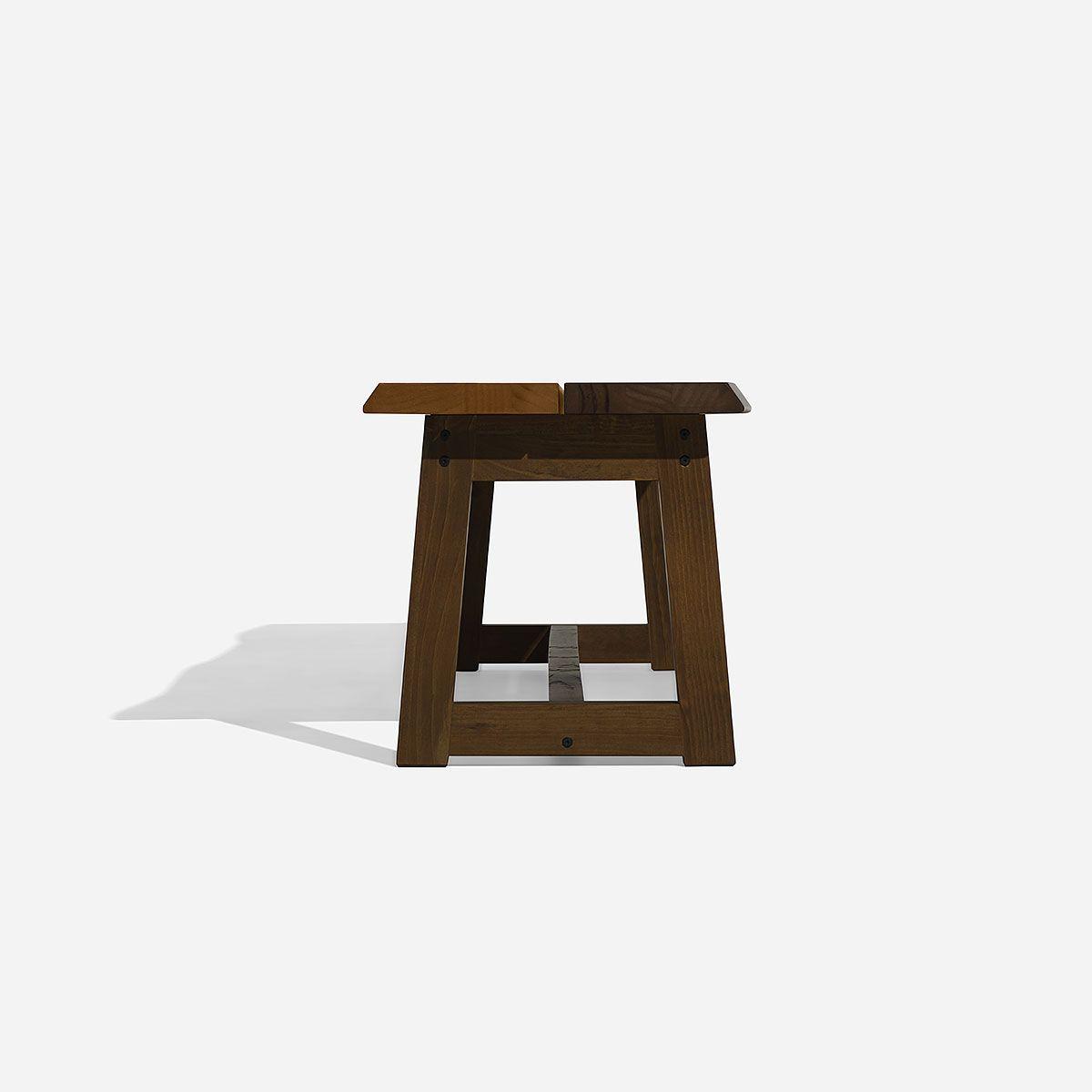 Juego Comedor de Terraza Myrtos 2 Banquetas Bicolor Café-5