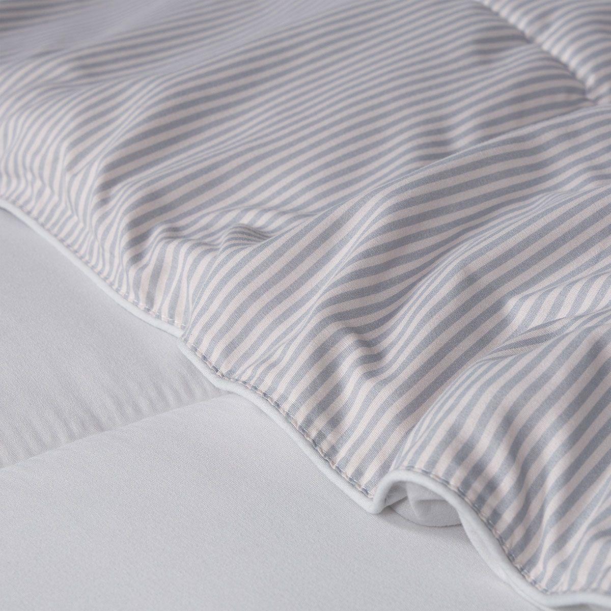 Plumón Bicolor Lines Reversible Aqua Claro King-4