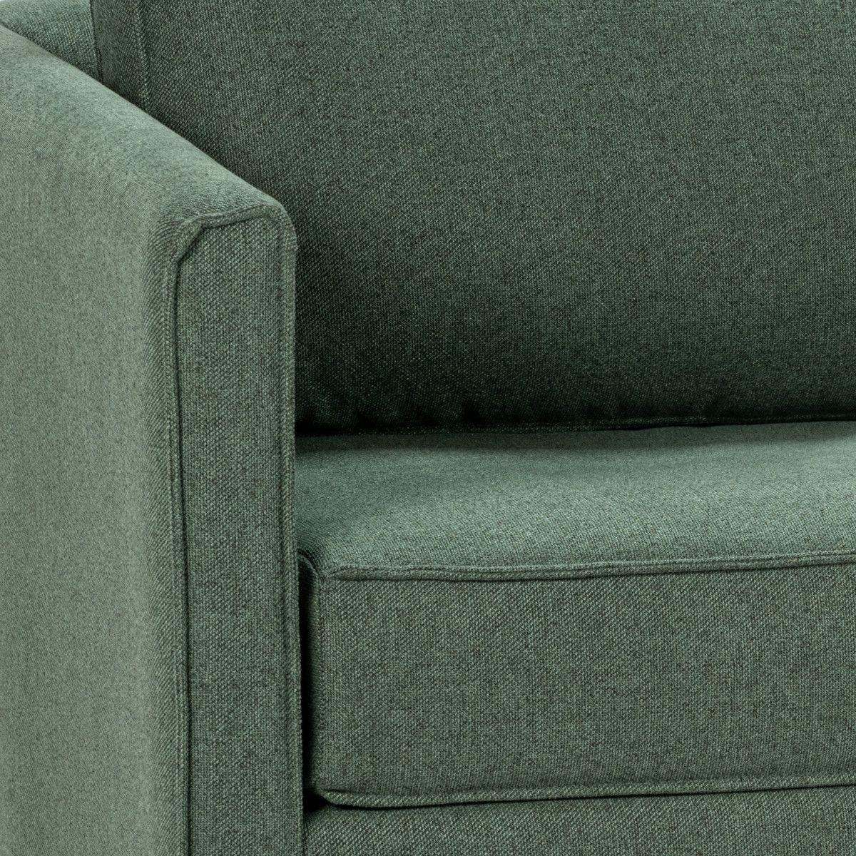 Sofa Cama Rosen Lido 1,5 Cuerpos Tela Verde-6