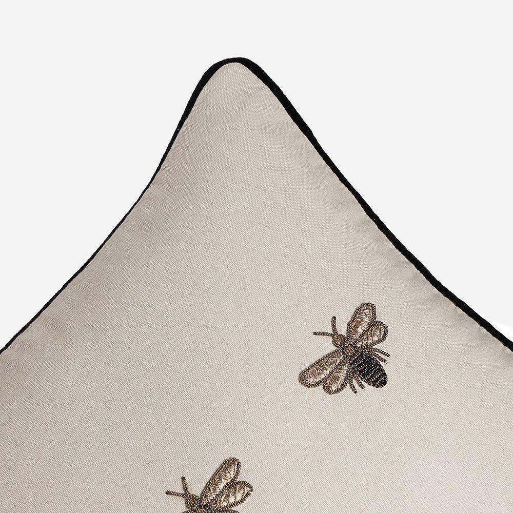 Funda de Cojín Bordado Ape 35 x 50 cm Beige-2