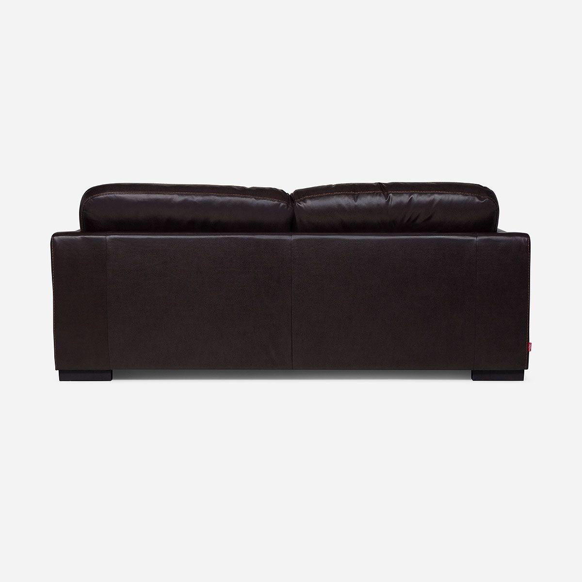 Sofá Rosen Bolonia 3 Cuerpos Cuero Pu Chocolate-3