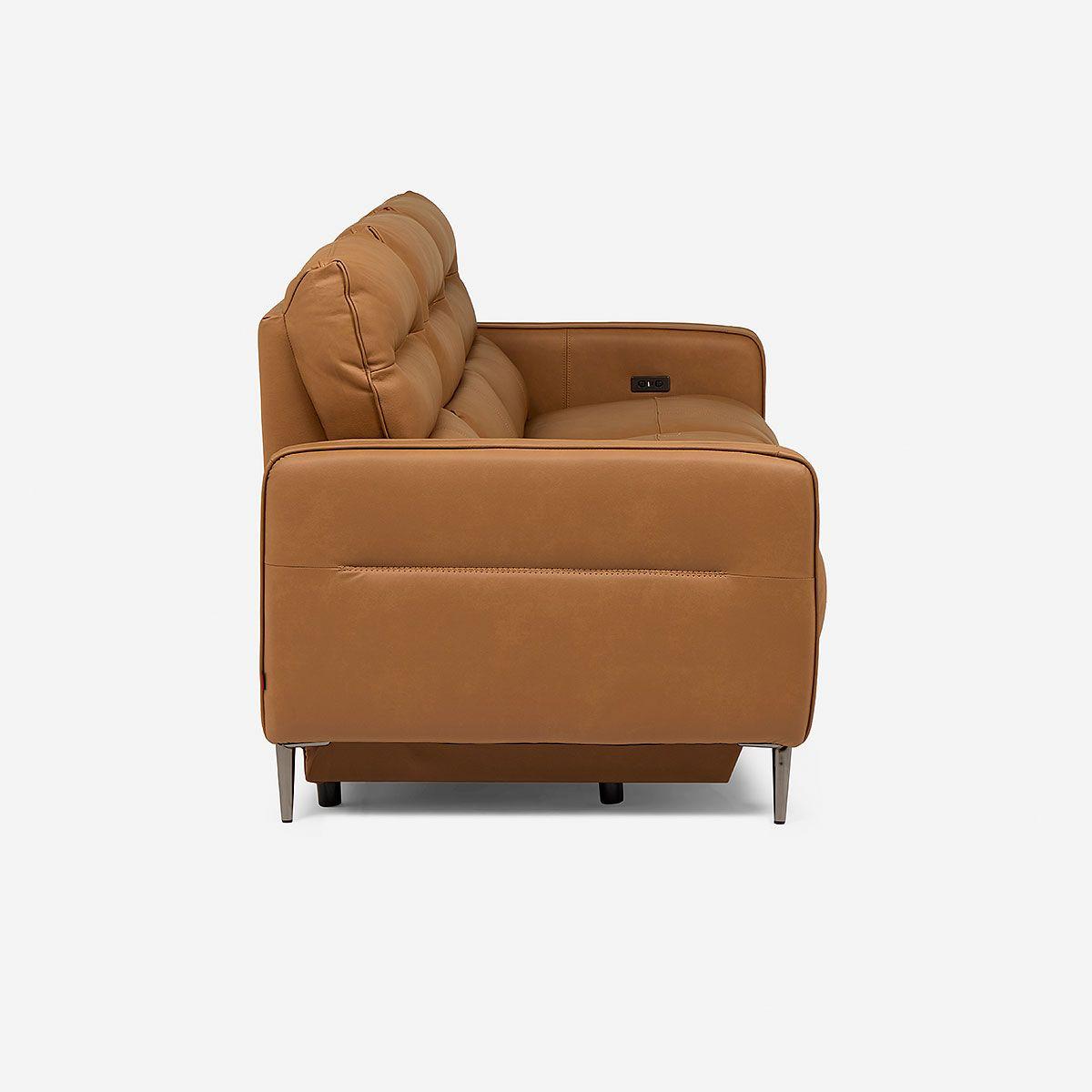 Sofá Reclinable Montalvo 3 Cuerpos Cuero/PVC Eléctrico-5