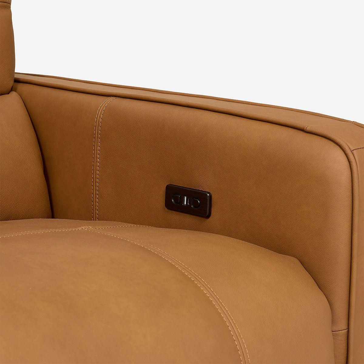 Sofá Reclinable Montalvo 3 Cuerpos Cuero/PVC Eléctrico-8