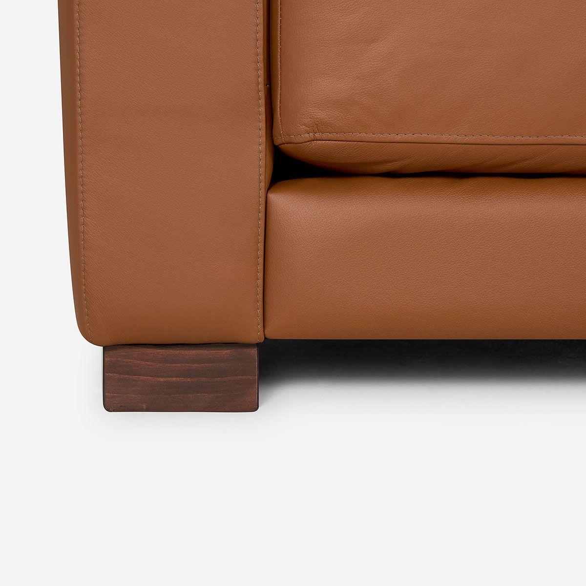 Sofá Seccional Rosen Copeland Izquierdo Cuero Café-6