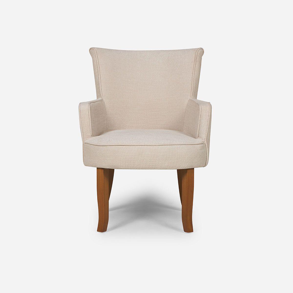Set 2 Poltronas Rosen Emily Tela Crudo-2
