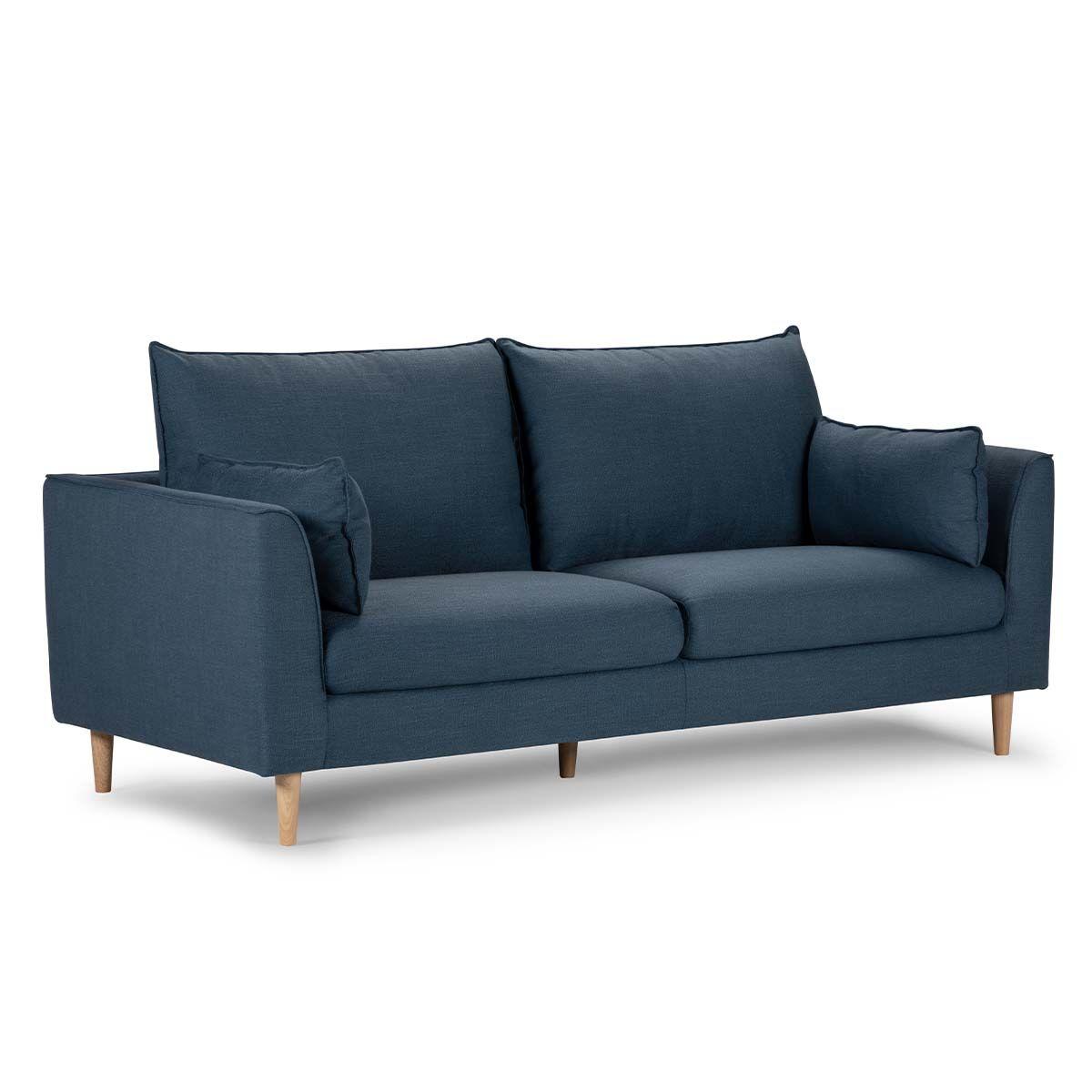 Sofá Rosen Cavour 3 Cuerpos Tela Denim-3