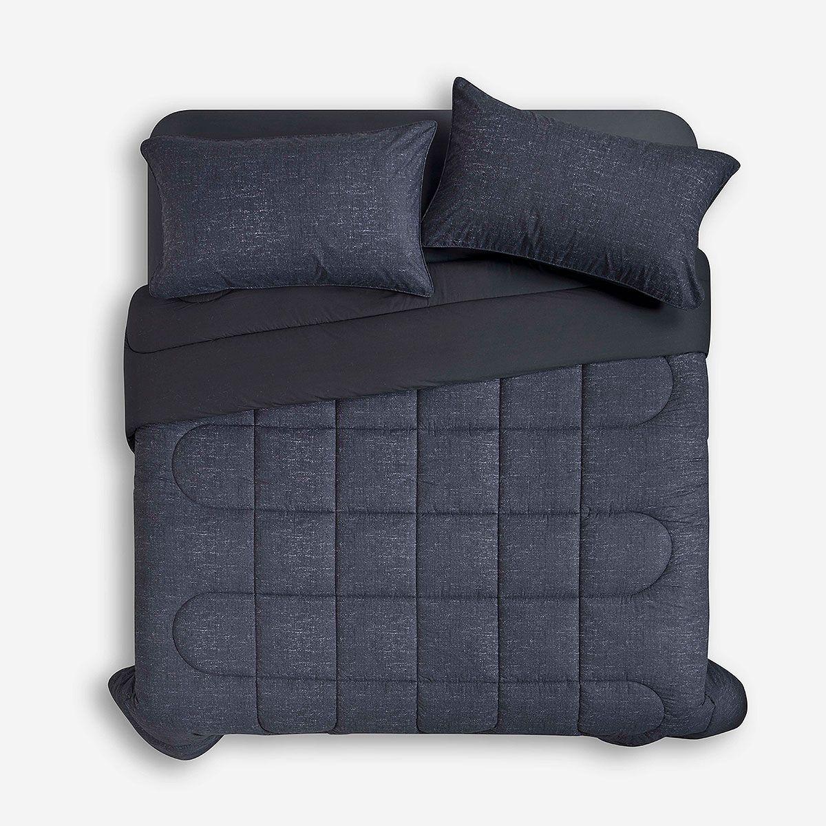 Plumón Cotton Grafito Super King-1