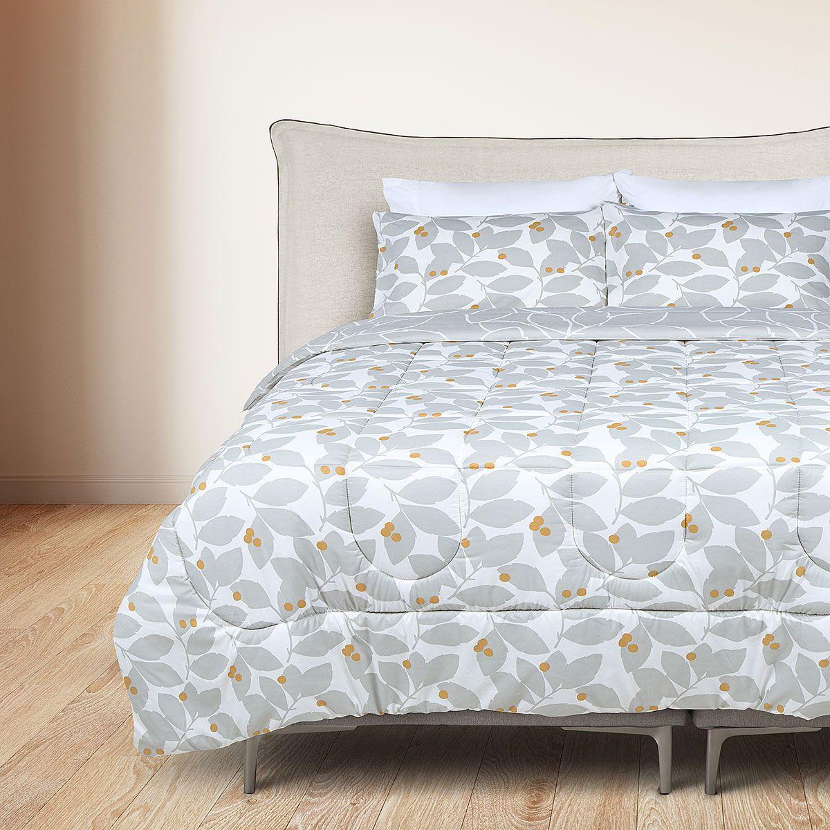 Plumón Reversible Soft Touch Alba Gris Súper King-3