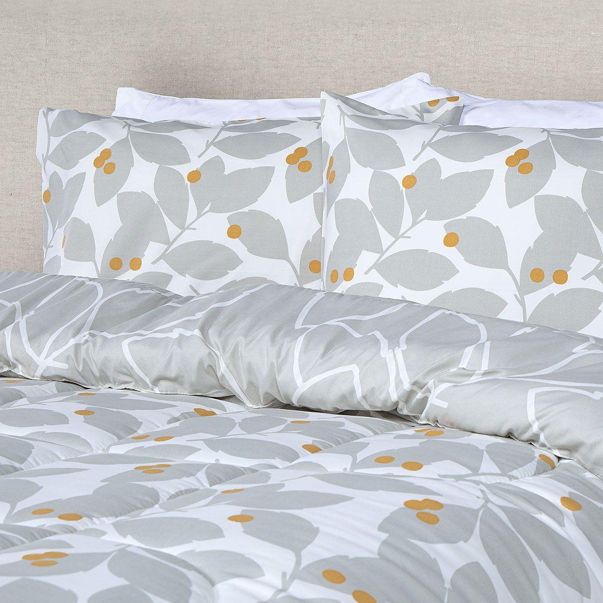 Plumón Reversible Soft Touch Alba Gris Súper King-4