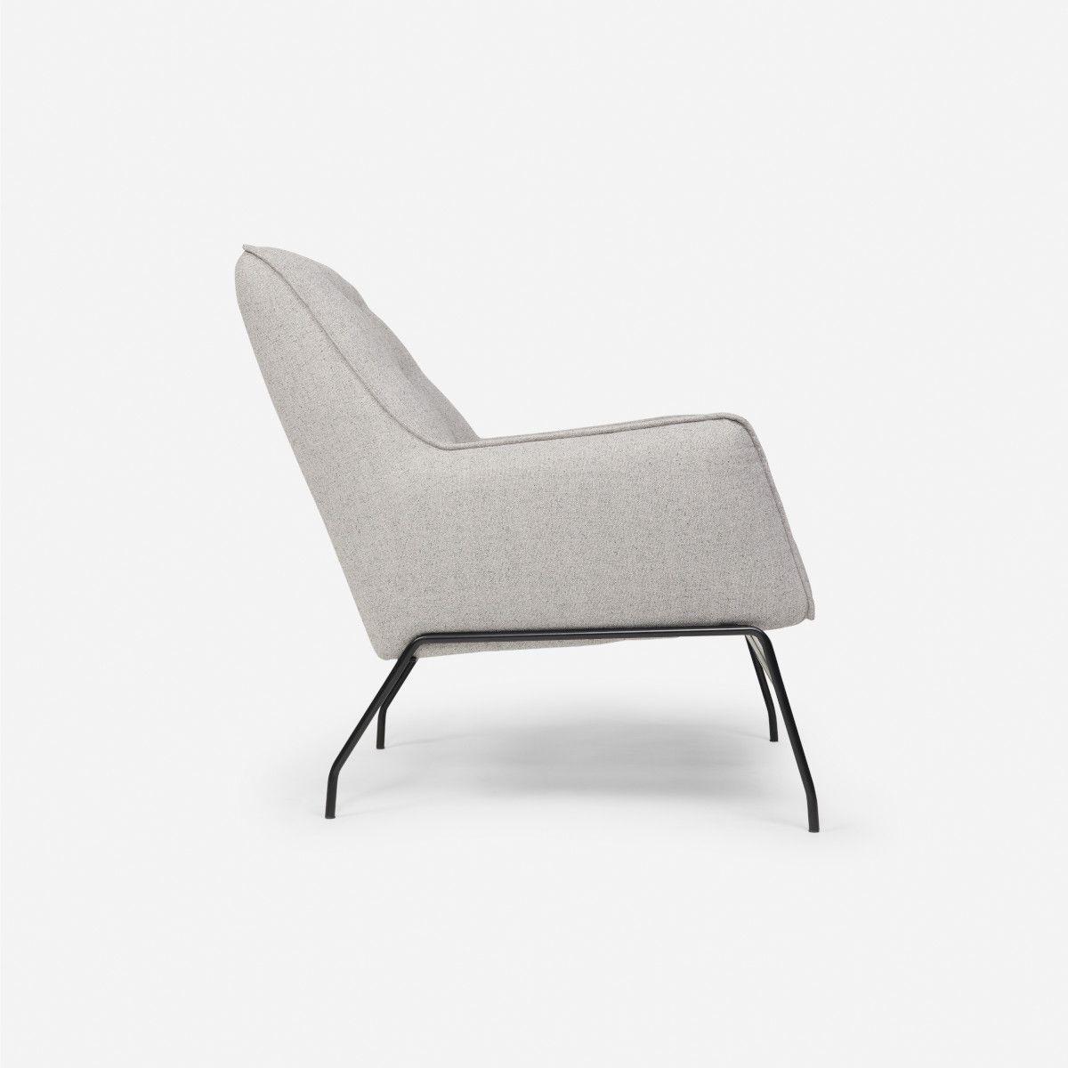Poltrona Rosen Rudka Tela Gris-2