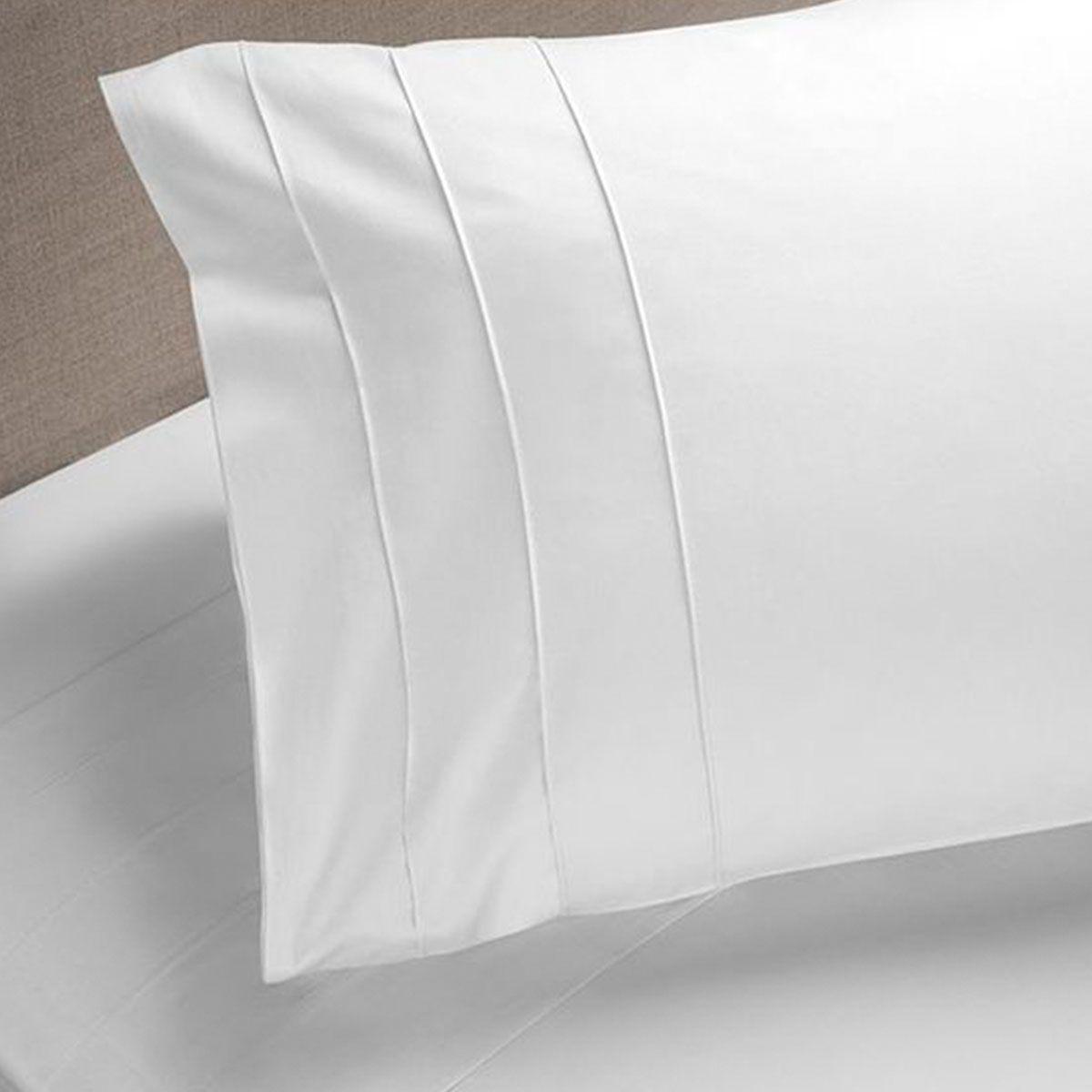 Sábana Rosen 300 Hilos Algodón Lisa Blanca 1,5 Plazas-0