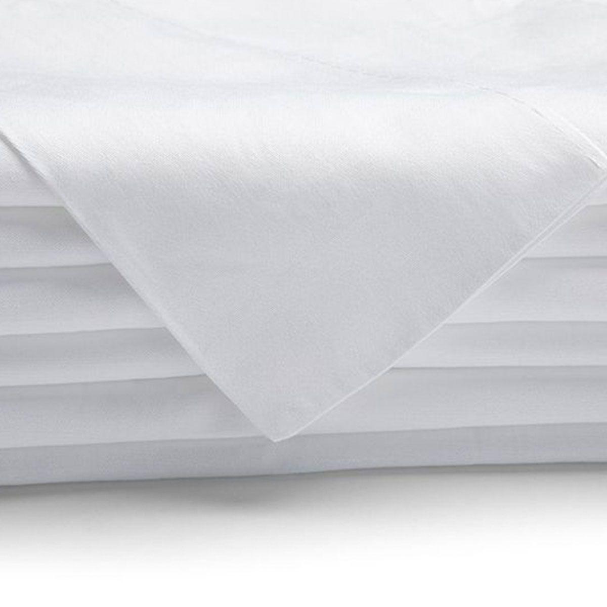 Sábana Rosen 300 Hilos Algodón Lisa Blanca 1,5 Plazas-3