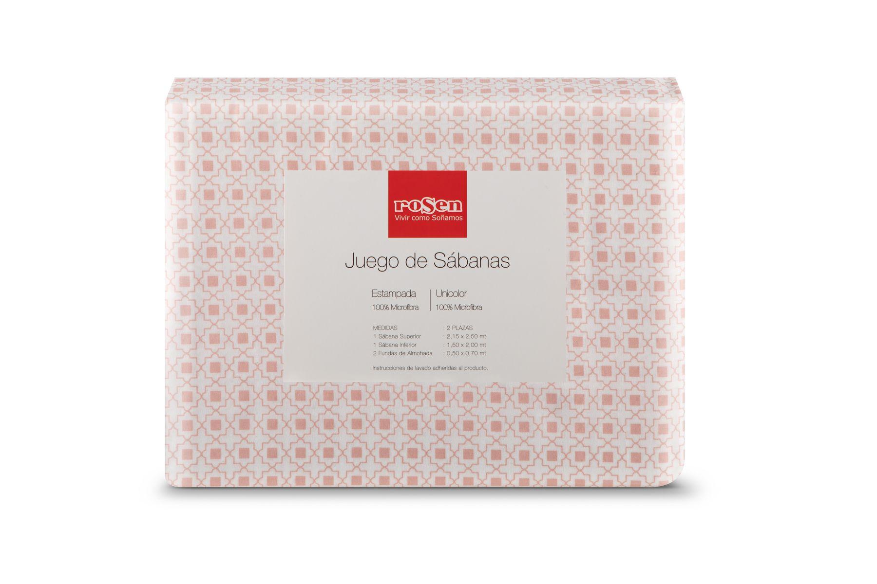 Sábana Rosen Microfibra Estampada Grace 2 Plazas-2