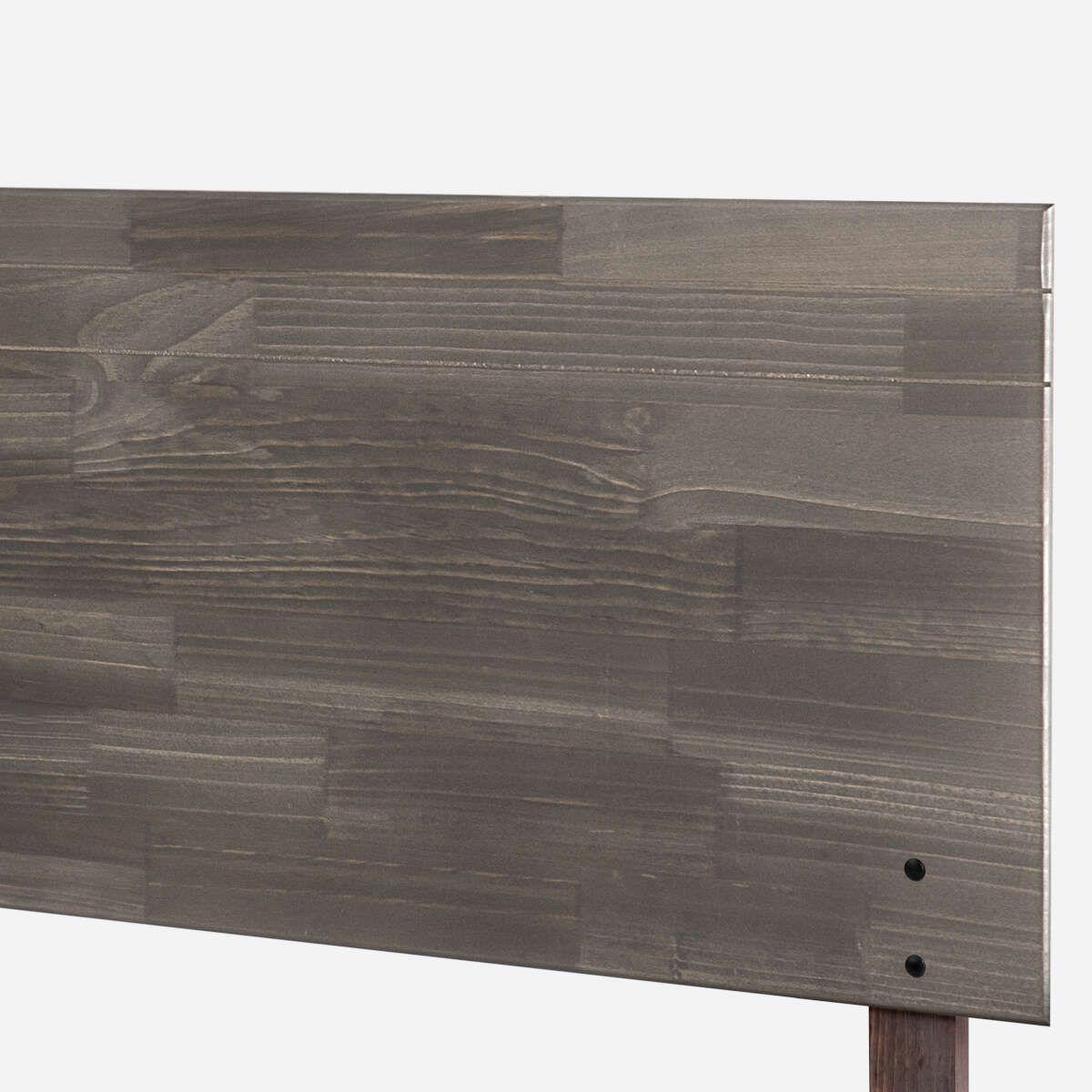 Cama Pratta 2 Plazas Pata Madera BD + Muebles Tabor Grafito-3