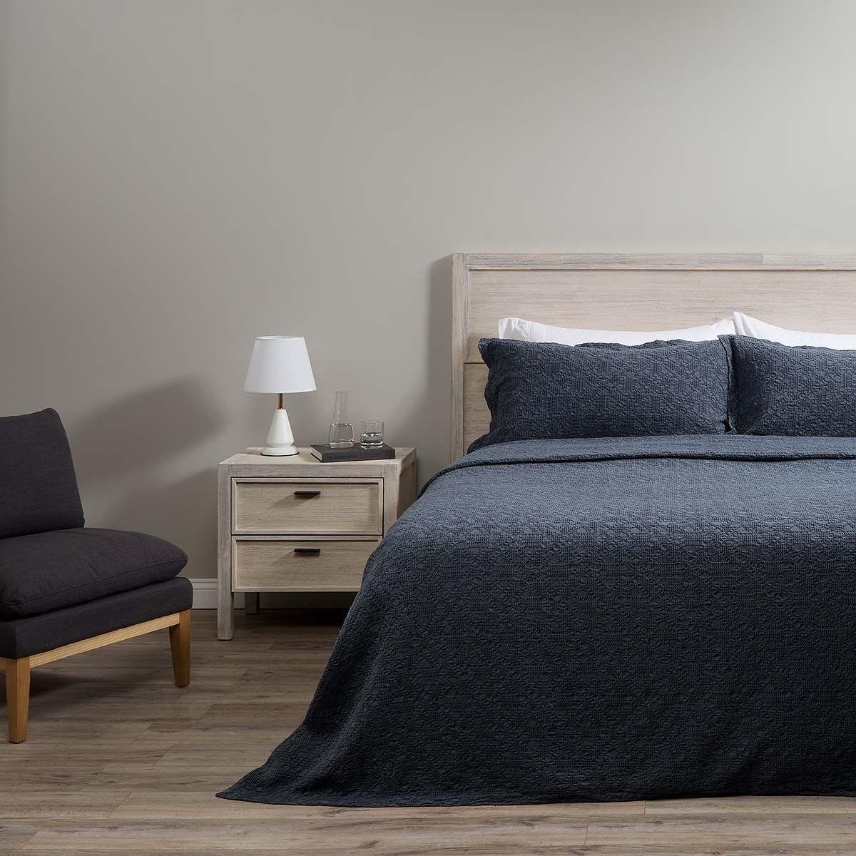 Colcha Algodón Textura Harbor Stone Super King-0