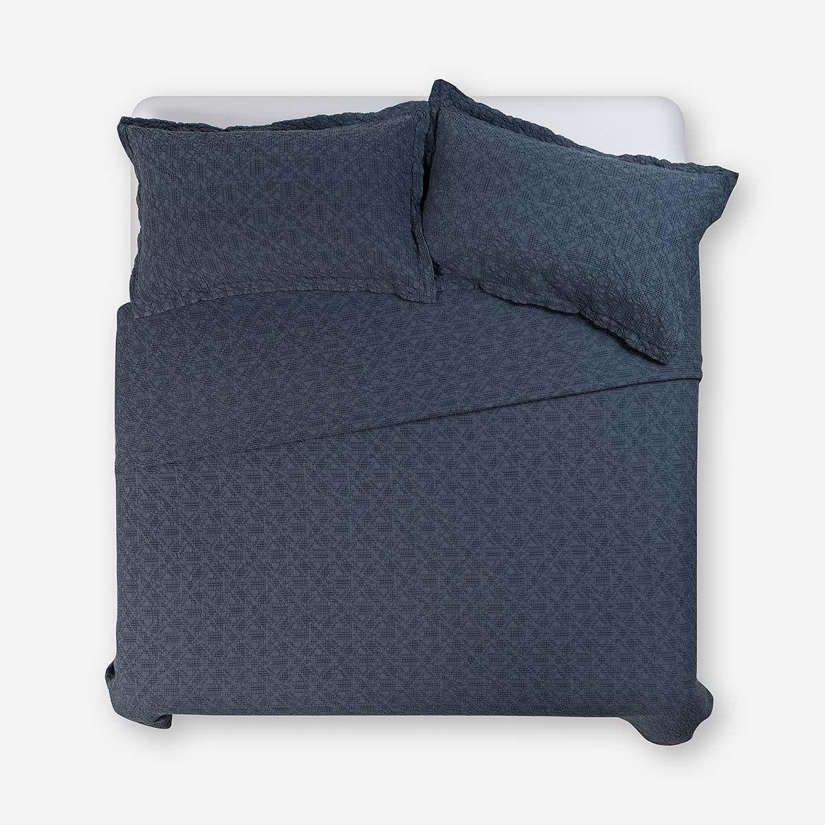 Colcha Algodón Textura Harbor Stone Super King-1