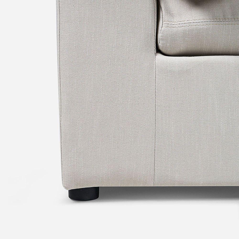 Sofá Seccional Rosen Zagreb Izquierdo Tela Beige-6