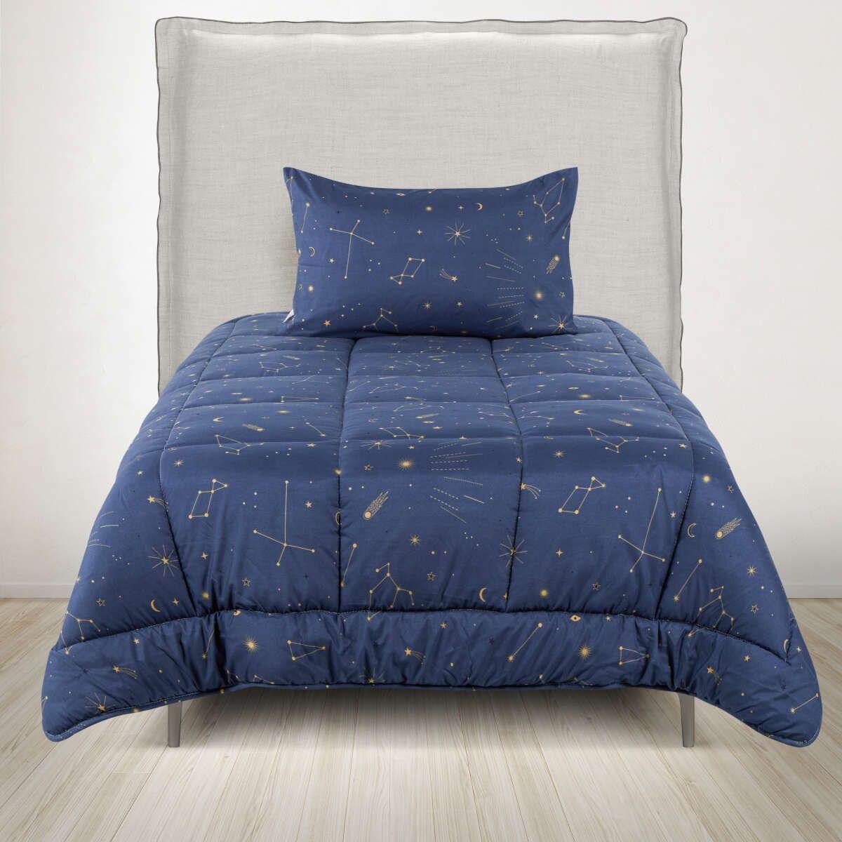 Plumón Reversible Kids Microfibra Cometas 1 Plaza-2