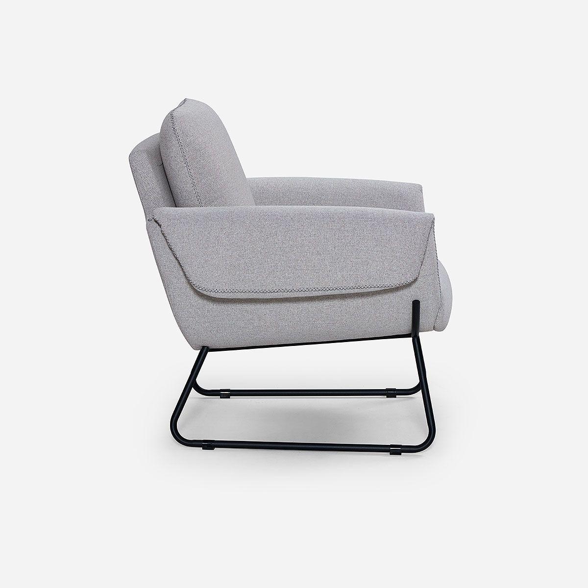Poltrona Rosen Ross Tela Gris-2