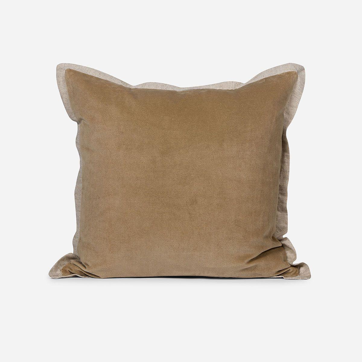 Funda de Cojín Velvet 50 x 50 cm Beige-0